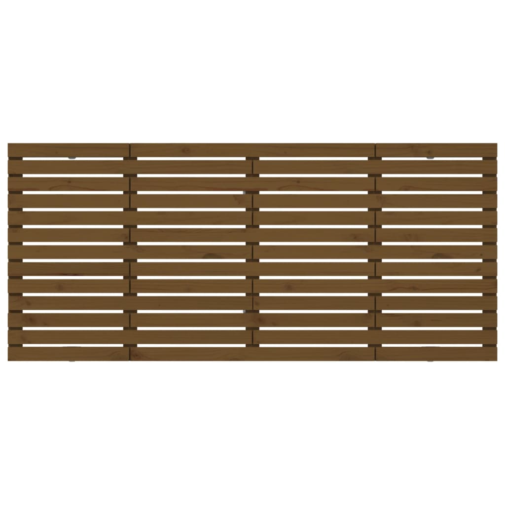 Solid Pine Wall Headboard, Honey Brown, 166x3x91.5 cm