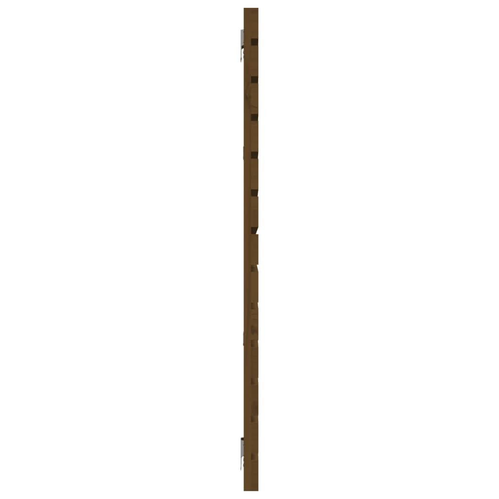 Solid Pine Wall Headboard, Honey Brown, 166x3x91.5 cm