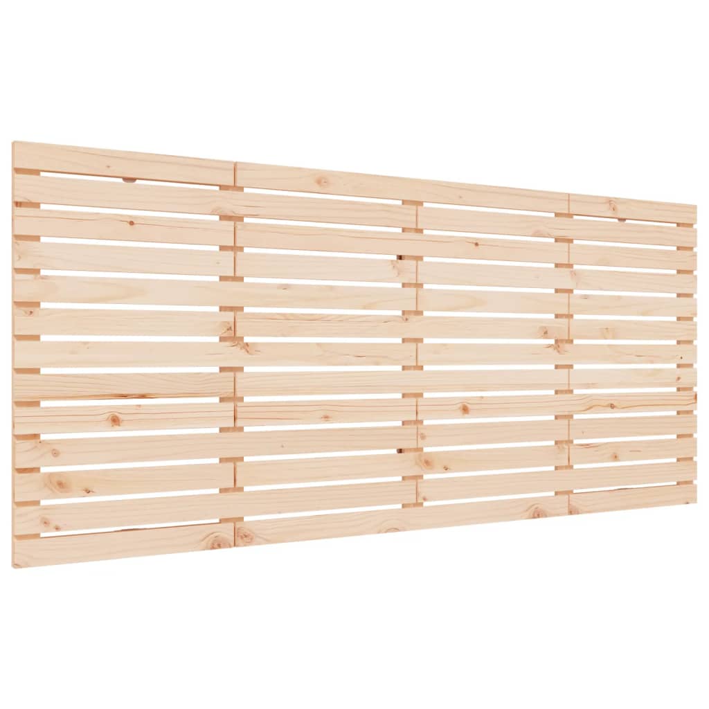 Solid Pine Wall Headboard, 186x3x91.5 cm, Elegant Wood Finish