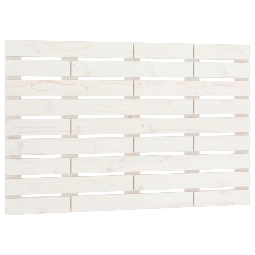 Solid Pine Wall Headboard, White 106x3x63 cm - Elegant Design