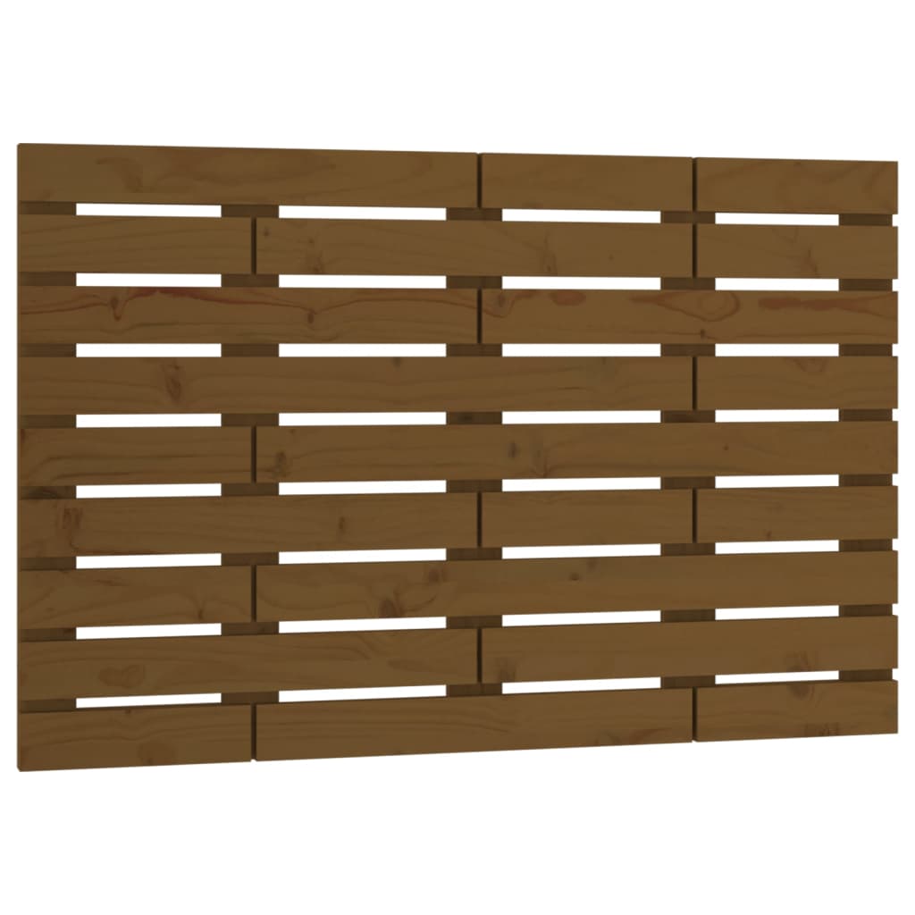 Honey Brown Pine Wall Headboard - 106x3x63 cm Solid Wood