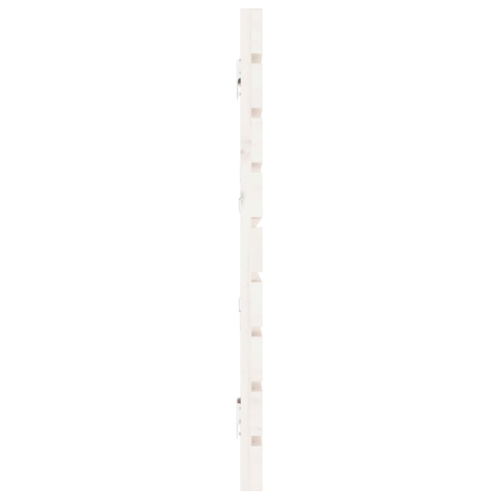 Solid Pine Wall Headboard - White, 206x3x63 cm