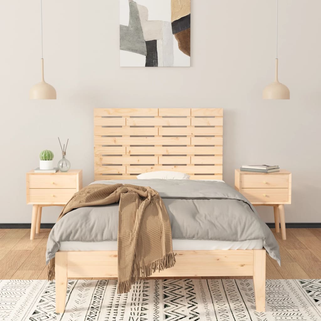 Solid Pine Wall Headboard 96x3x63 cm - Stylish & Durable Design