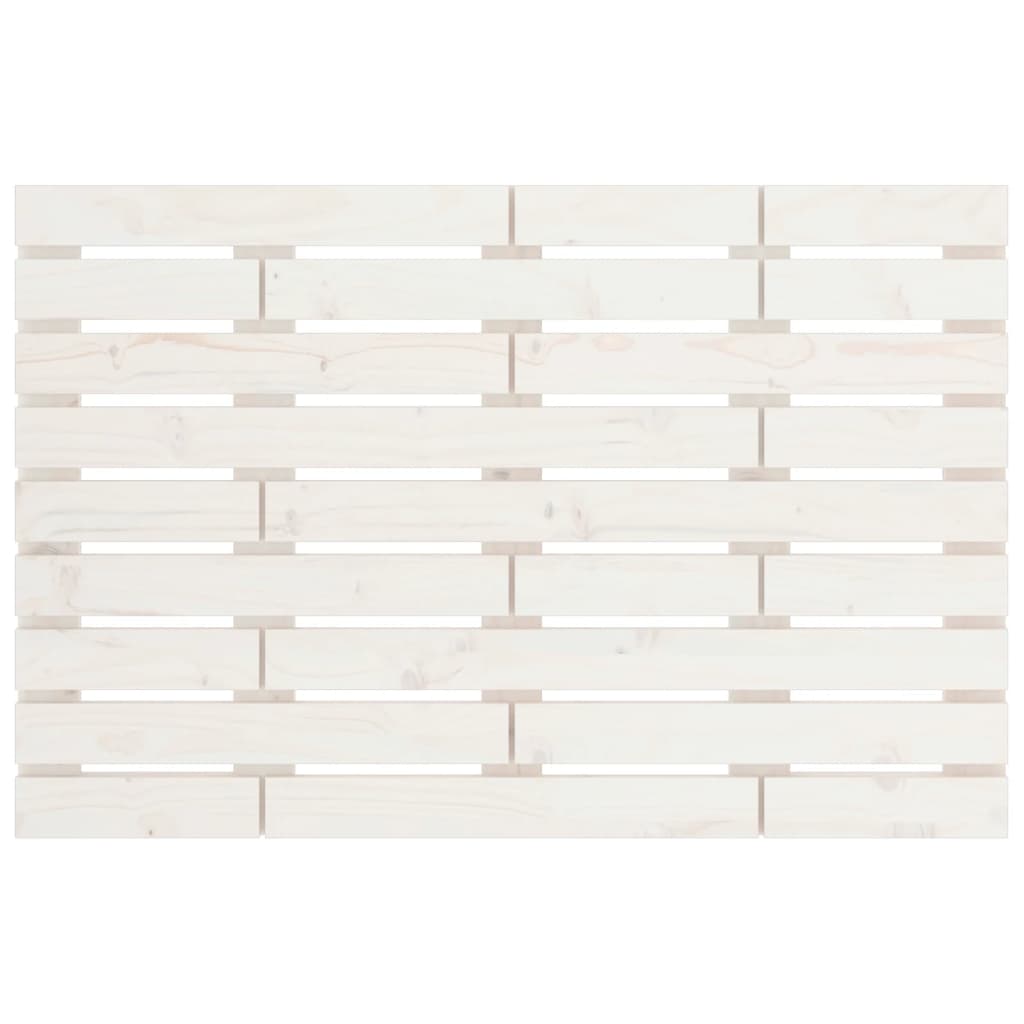 White Solid Pine Headboard 96x3x63 cm - Elegant Wall Design