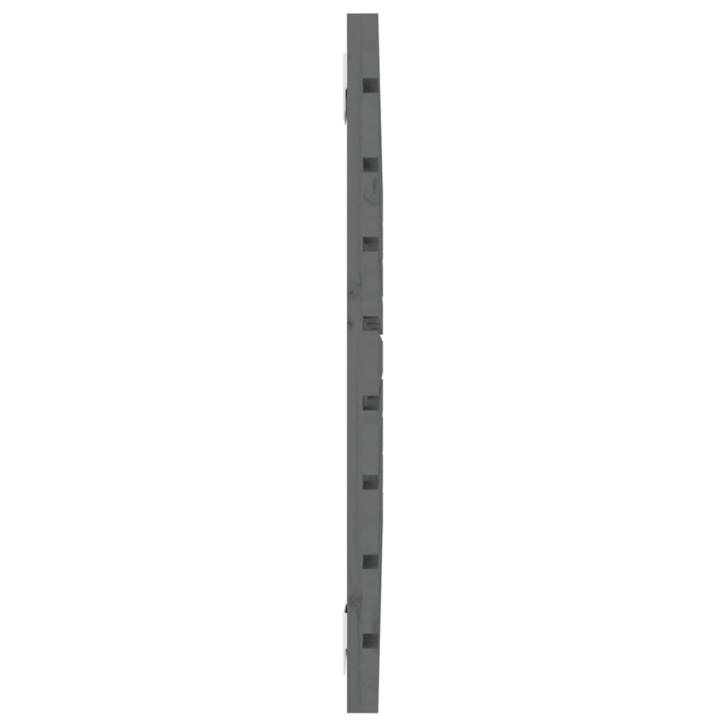 Solid Pine Wood Wall Headboard - Grey, 96x3x63 cm