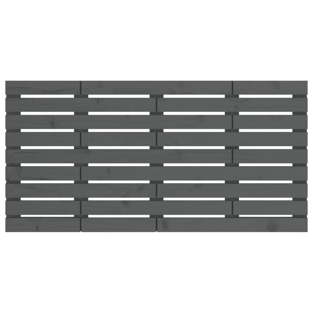 Solid Pine Grey Wall Headboard, 146x3x63 cm - Stylish Decor Piece