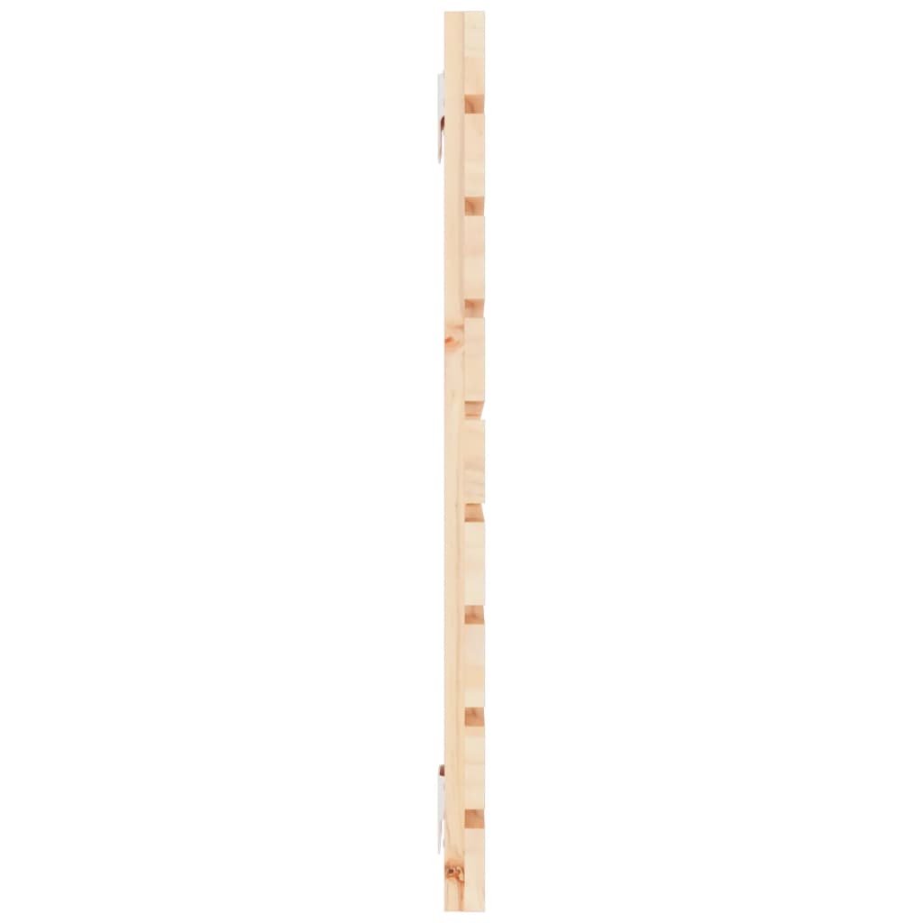 Solid Pine Wood Wall Headboard 156x3x63 cm - Natural Finish