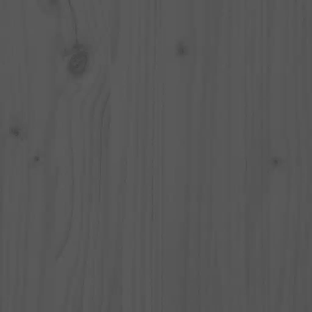 Solid Pine Wall Headboard - Grey, 156x3x63 cm