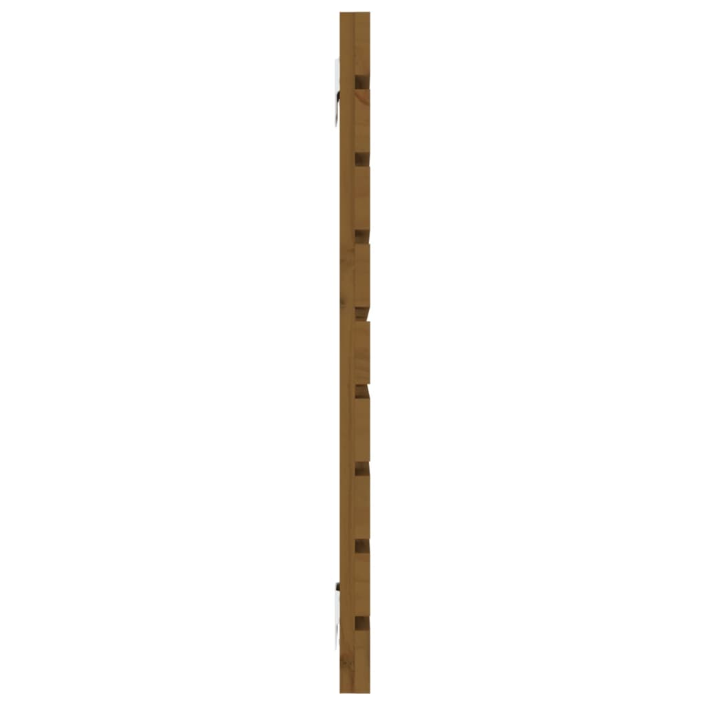 Solid Pine Wall Headboard - Honey Brown, 156x3x63 cm