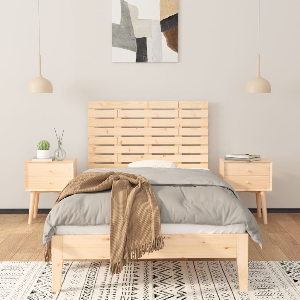Solid Pine Wall Headboard 81x3x63 cm - Stylish & Durable Décor