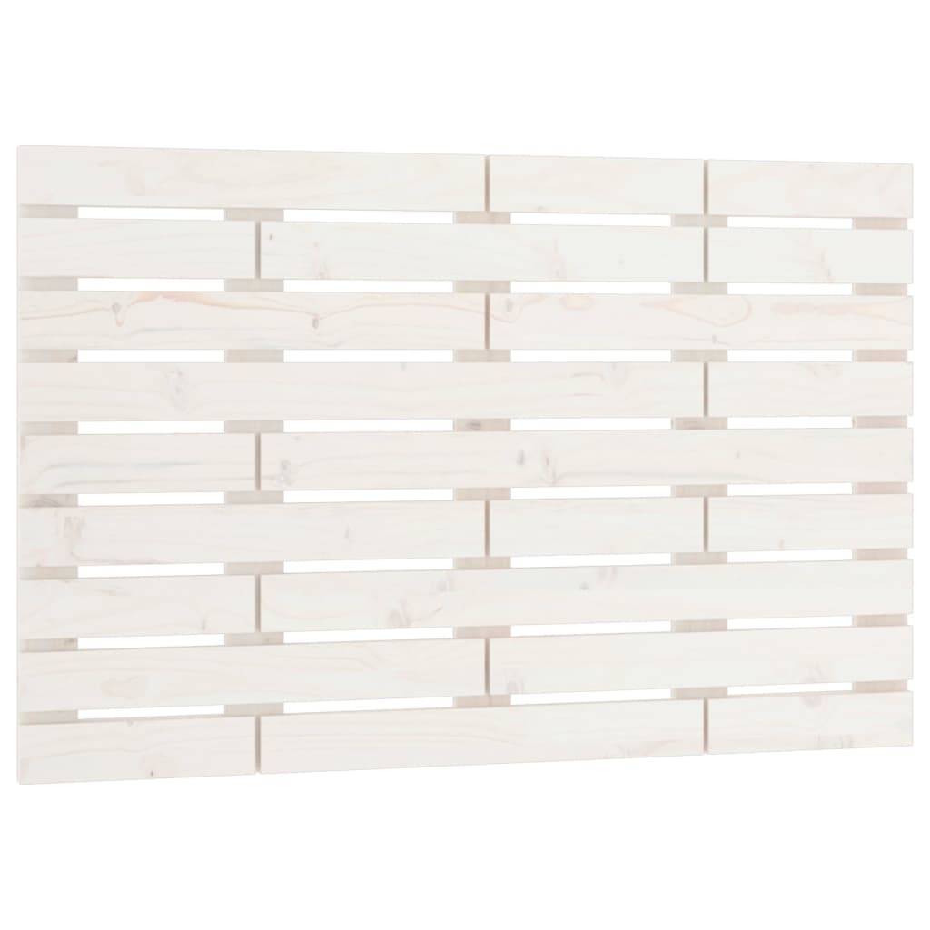 Solid Pine Wall Headboard, White, 81x3x63 cm - Elegant Bedroom Decor