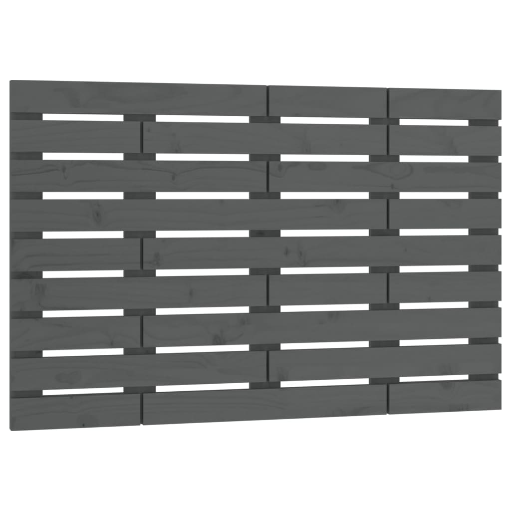 Solid Wood Pine Wall Headboard, Grey 81x3x63 cm - Stylish & Durable
