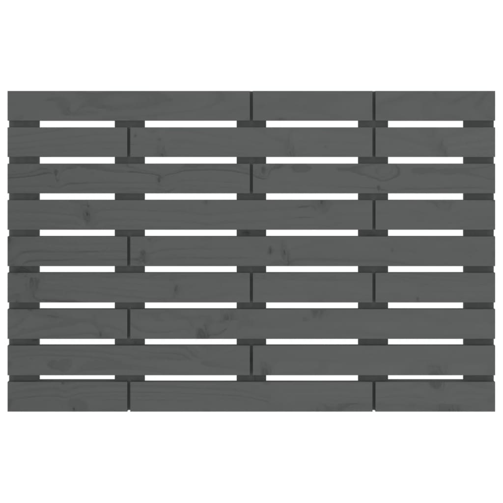 Solid Wood Pine Wall Headboard, Grey 81x3x63 cm - Stylish & Durable