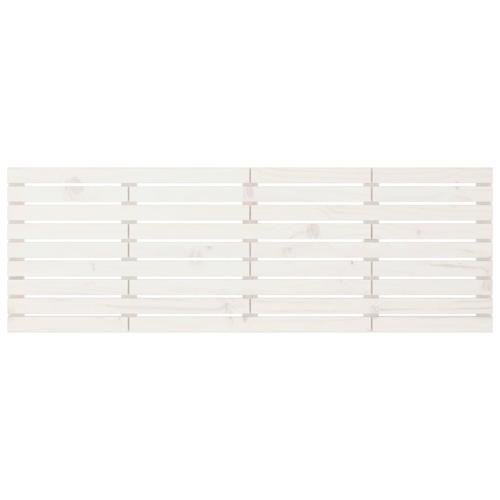 Solid Pine Wall Headboard, White, 166x3x63 cm