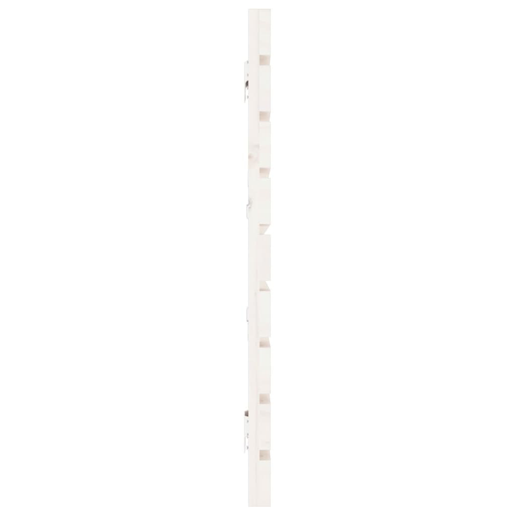 Solid Pine Wall Headboard, White, 166x3x63 cm