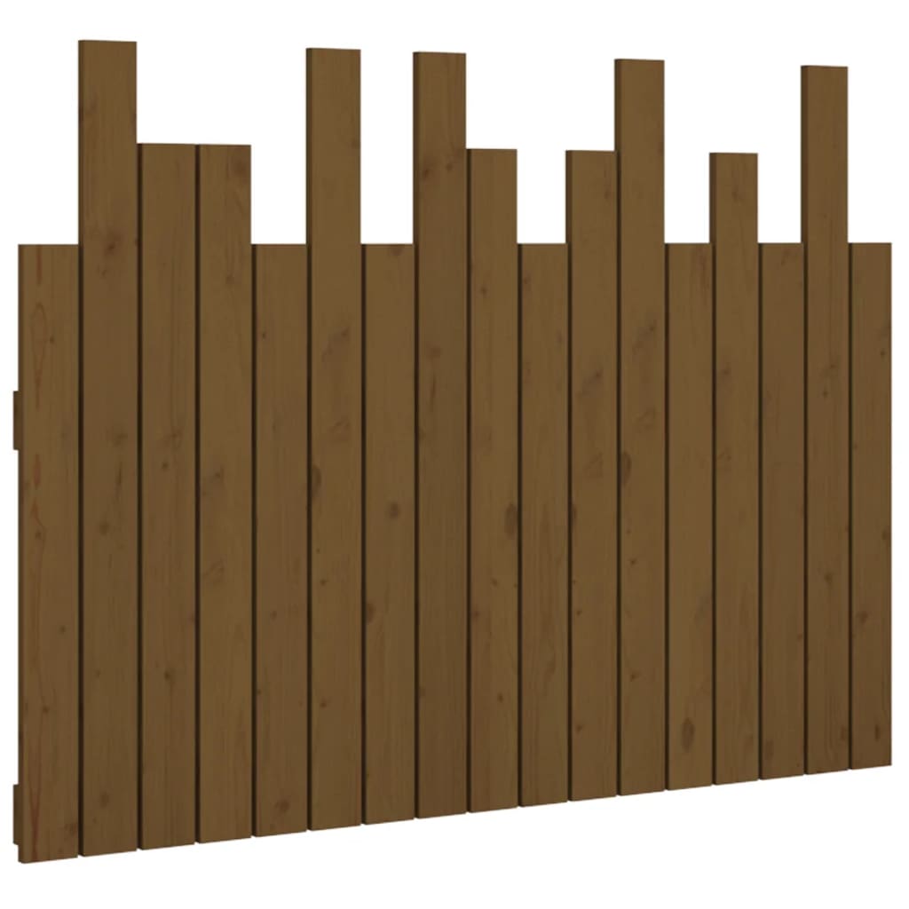 Solid Pine Wall Headboard - Honey Brown 108x3x80 cm