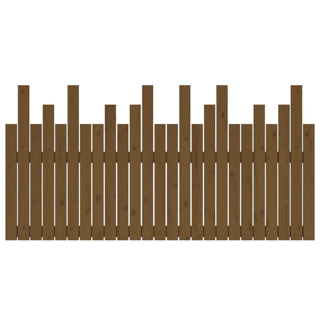 Solid Pine Wall Headboard in Honey Brown - 159.5x3x80 cm
