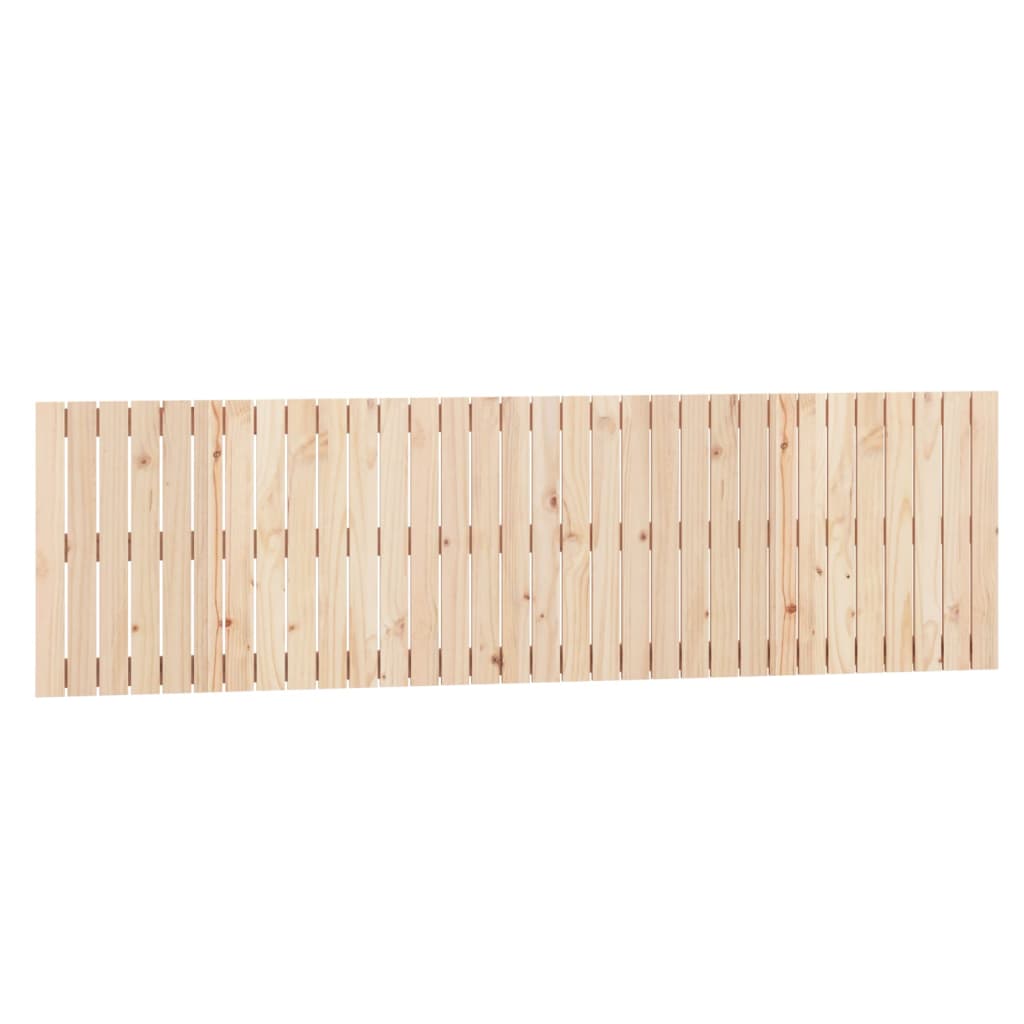 Solid Pine Wood Wall Headboard - 204x3x60 cm