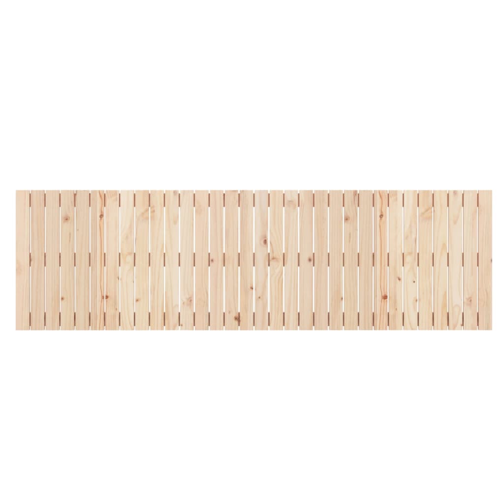 Solid Pine Wood Wall Headboard - 204x3x60 cm