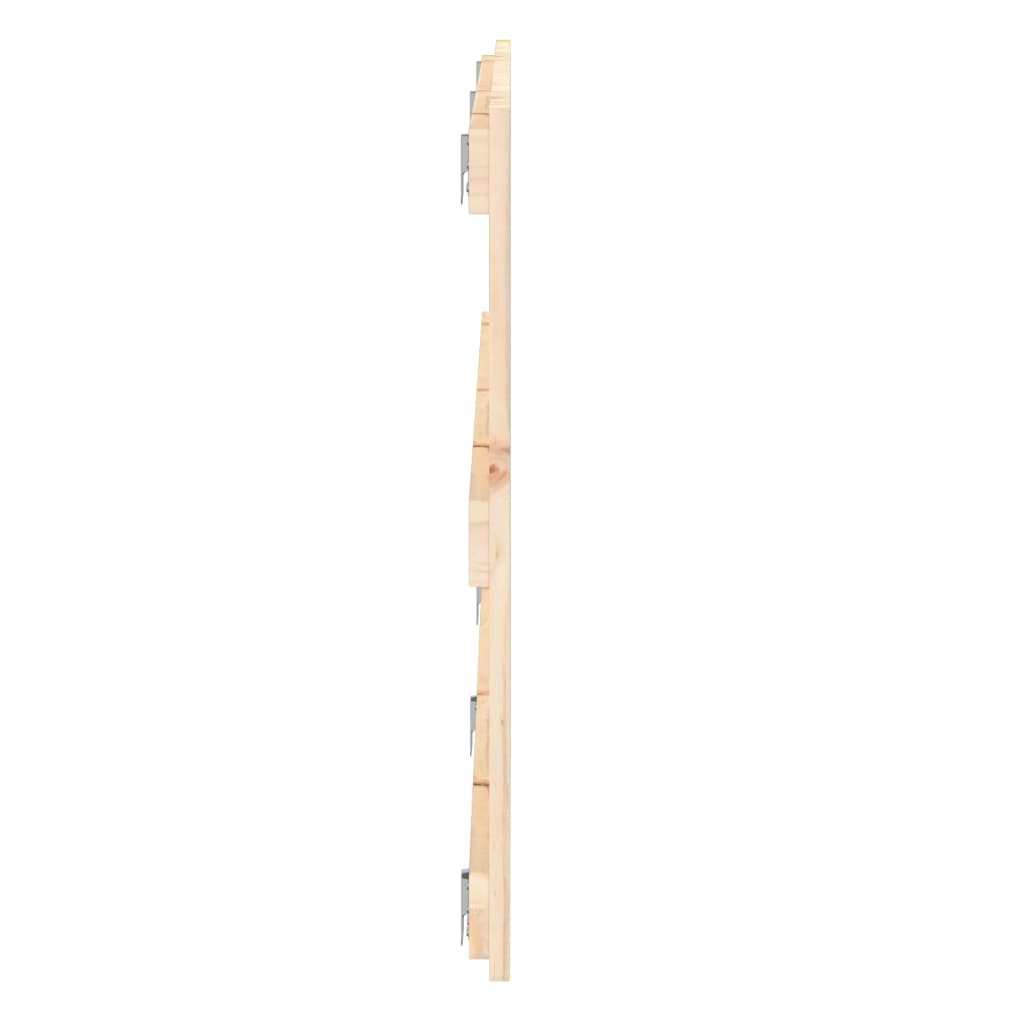 Solid Pine Wood Wall Headboard - 204x3x60 cm
