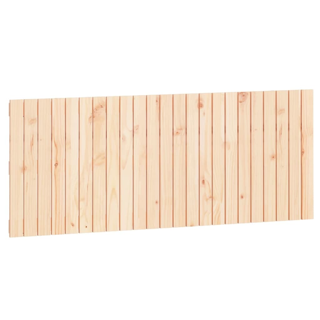 Solid Pine Wood Wall Headboard 147x3x60 cm | Rustic Charm