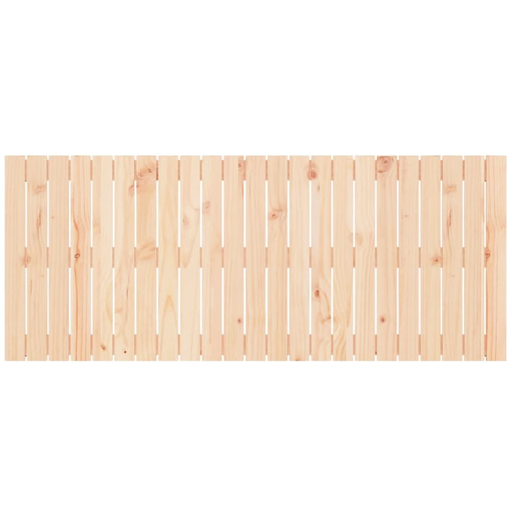 Solid Pine Wood Wall Headboard 147x3x60 cm | Rustic Charm