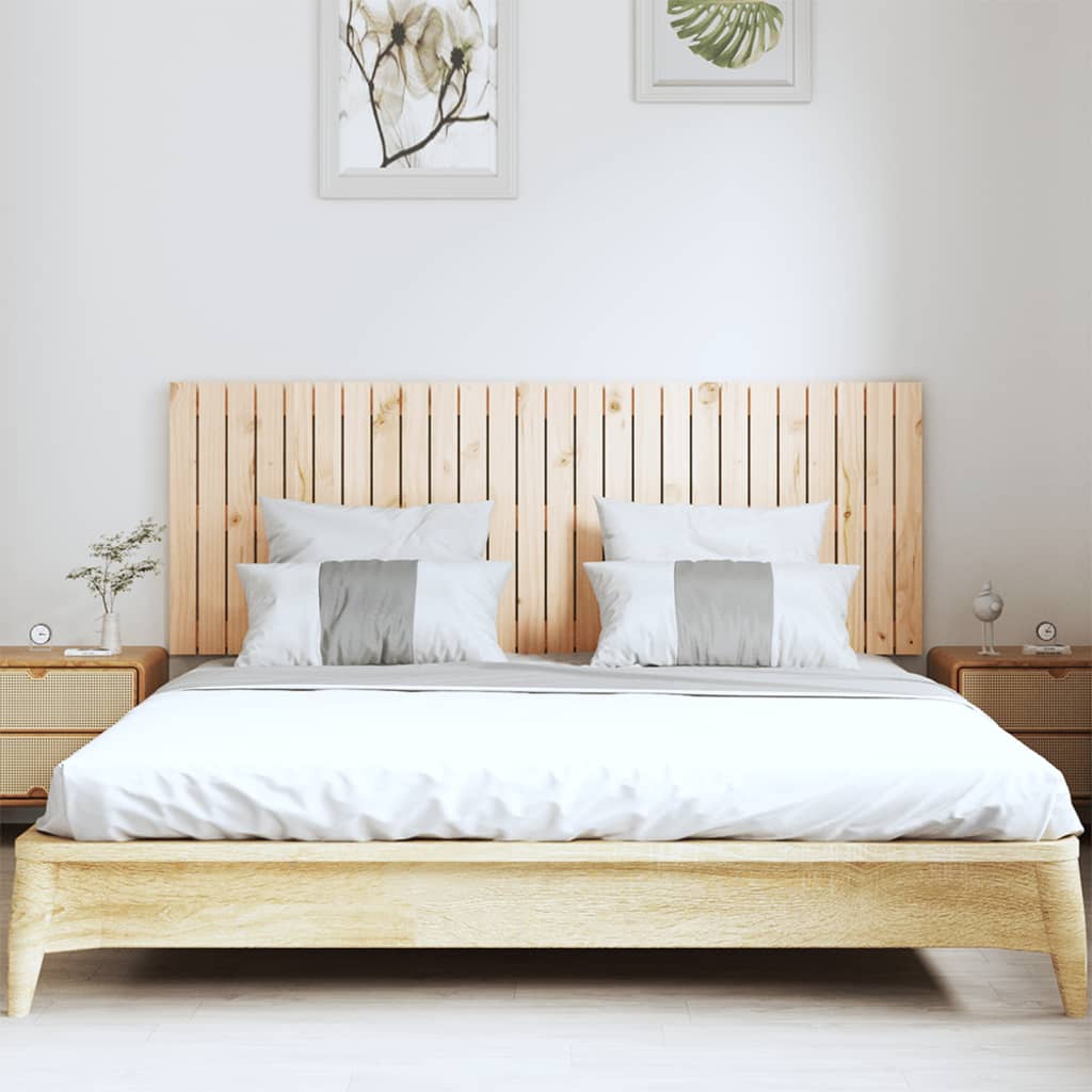 Solid Pine Wall Headboard 166x3x60 cm - Rustic Charm for Your Bedroom