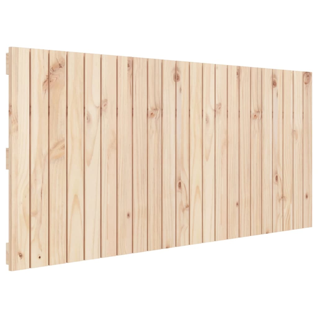 Solid Pine Wall Headboard 140x3x60 cm - Natural Wood Finish