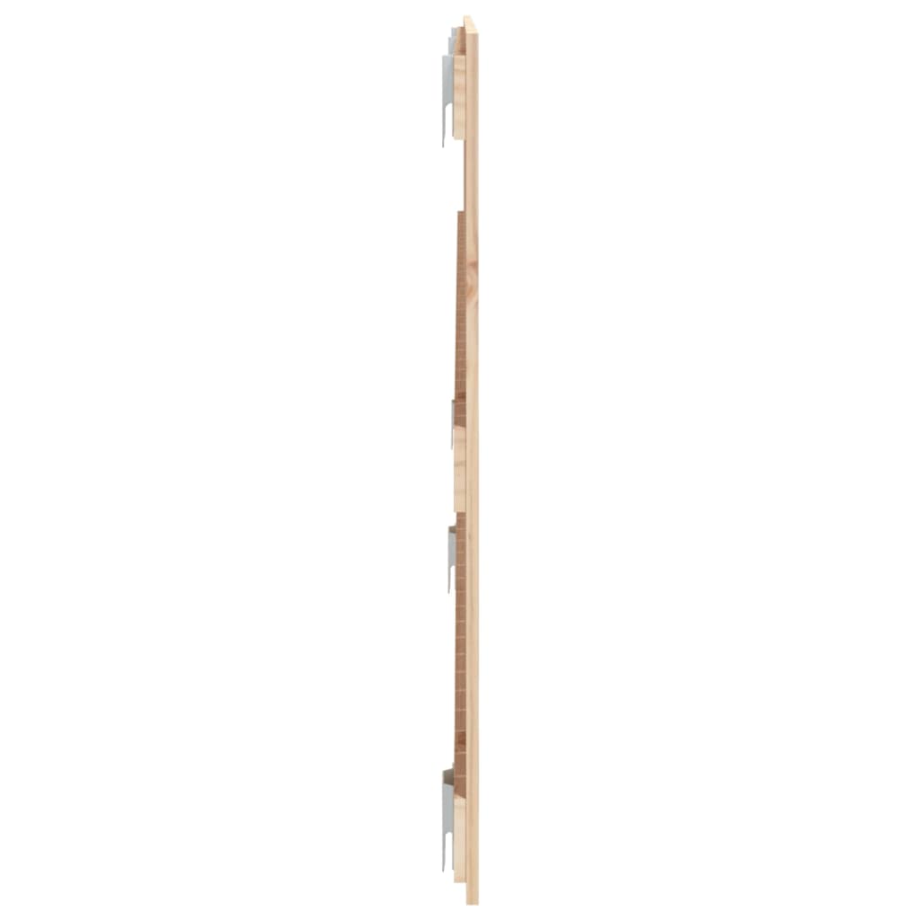 Solid Pine Wall Headboard 140x3x60 cm - Natural Wood Finish