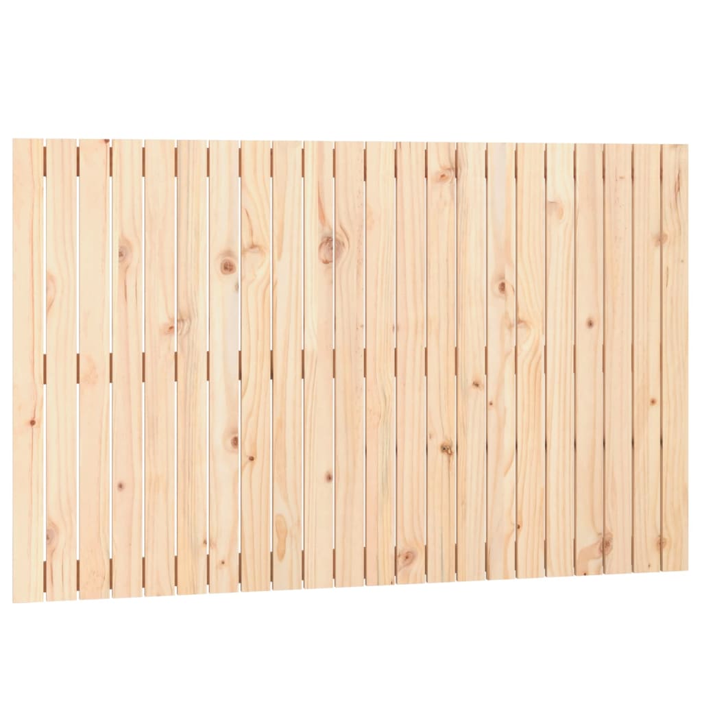 Solid Pine Wood Wall Headboard 140x3x90 cm - Rustic Charm