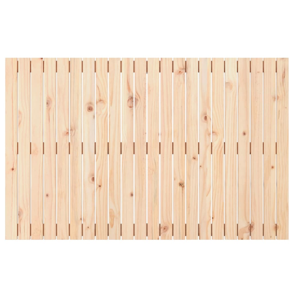 Solid Pine Wood Wall Headboard 140x3x90 cm - Rustic Charm
