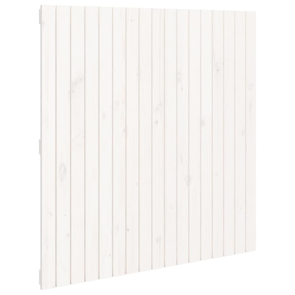 Solid Pine Wall Headboard - White, 108x3x110 cm