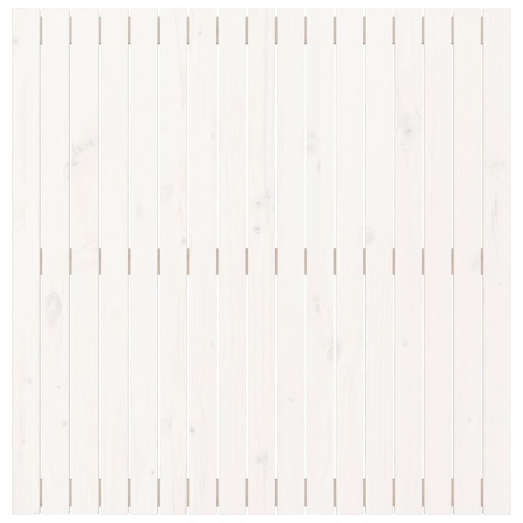 Solid Pine Wall Headboard - White, 108x3x110 cm