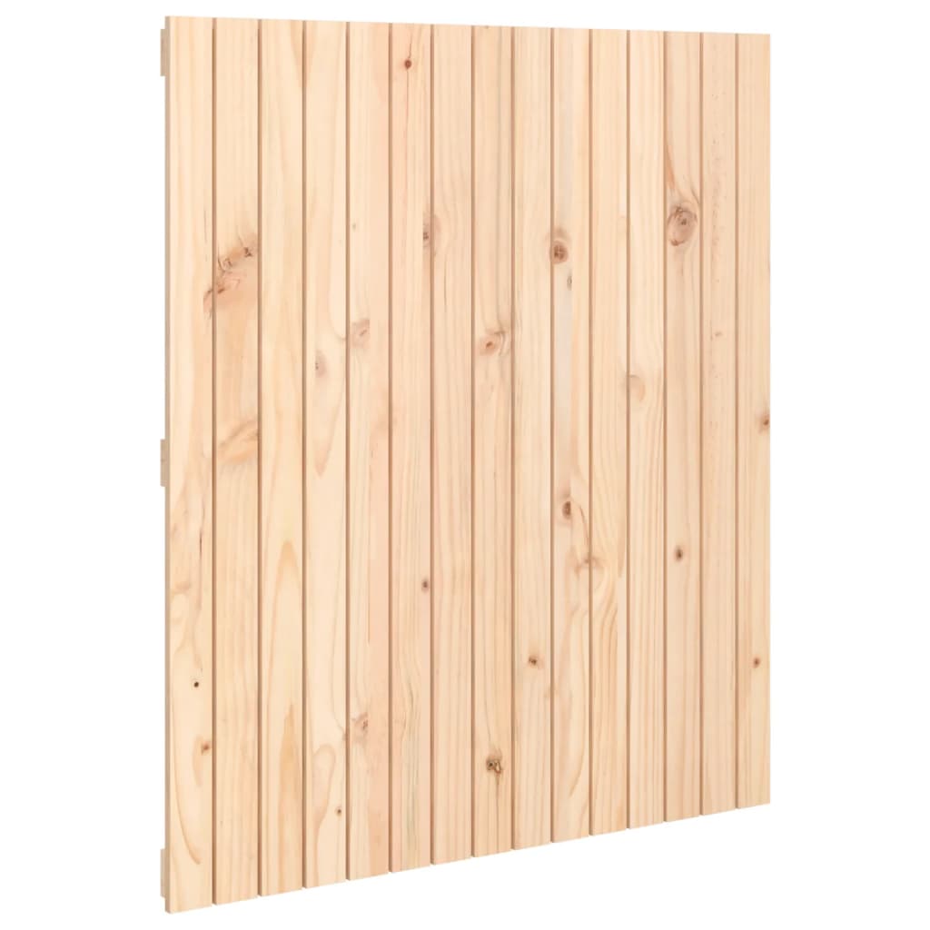 Solid Wood Pine Wall Headboard 95.5x3x110 cm - Natural Finish