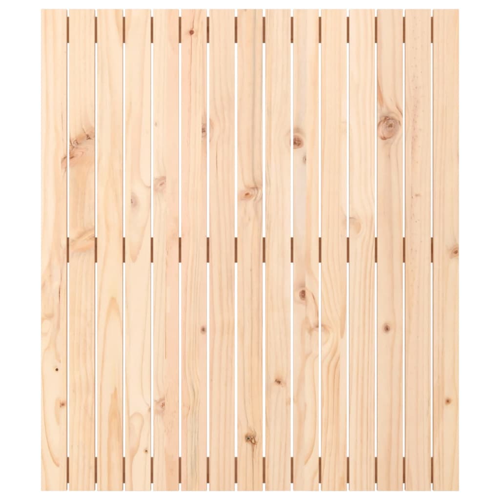Solid Wood Pine Wall Headboard 95.5x3x110 cm - Natural Finish