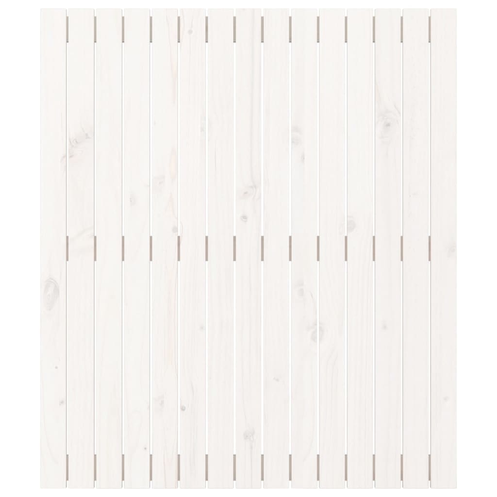 Solid Pine White Wall Headboard - 95.5x3x110 cm