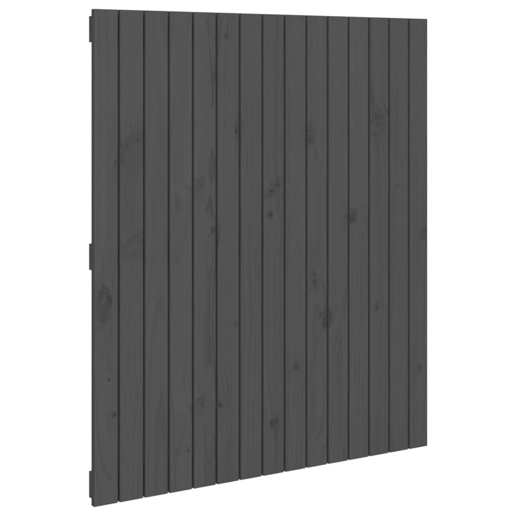 Solid Pine Grey Wall Headboard - 95.5x3x110 cm | Stylish & Durable