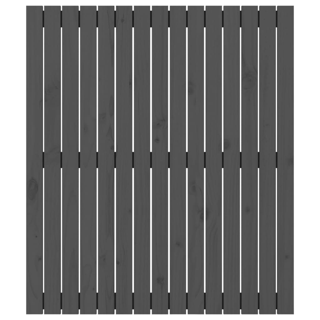 Solid Pine Grey Wall Headboard - 95.5x3x110 cm | Stylish & Durable