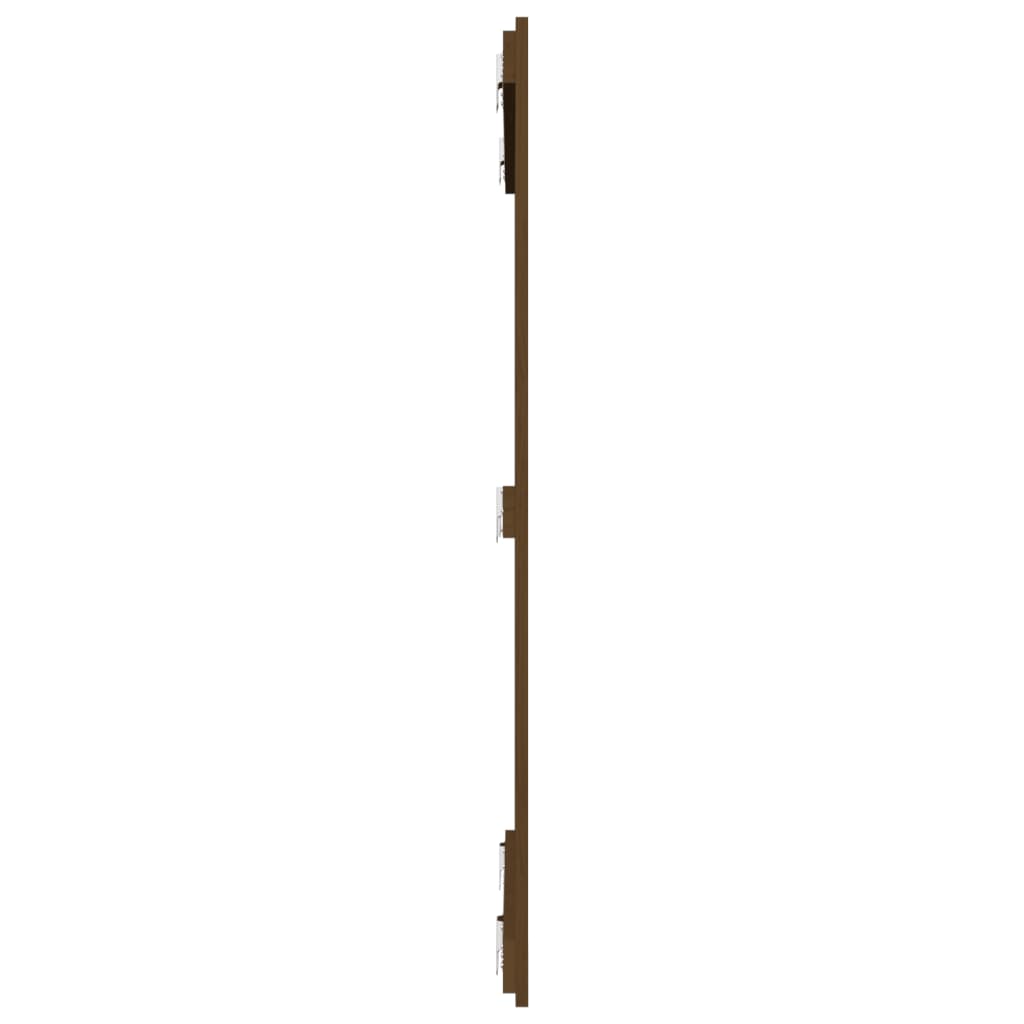 Solid Pine Wood Wall Headboard, Honey Brown, 95.5x3x110 cm