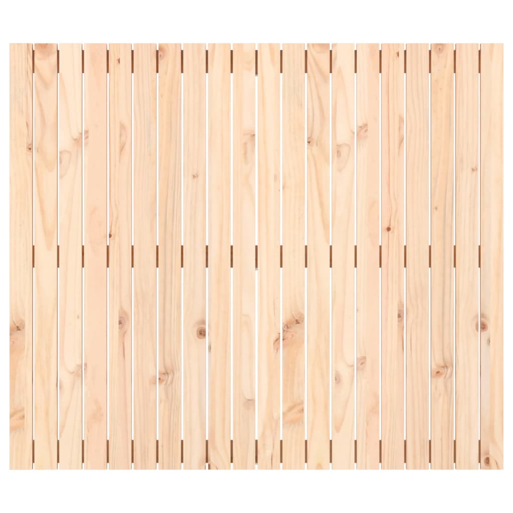 Solid Pine Wood Wall Headboard, 127.5x3x110 cm – Rustic Elegance