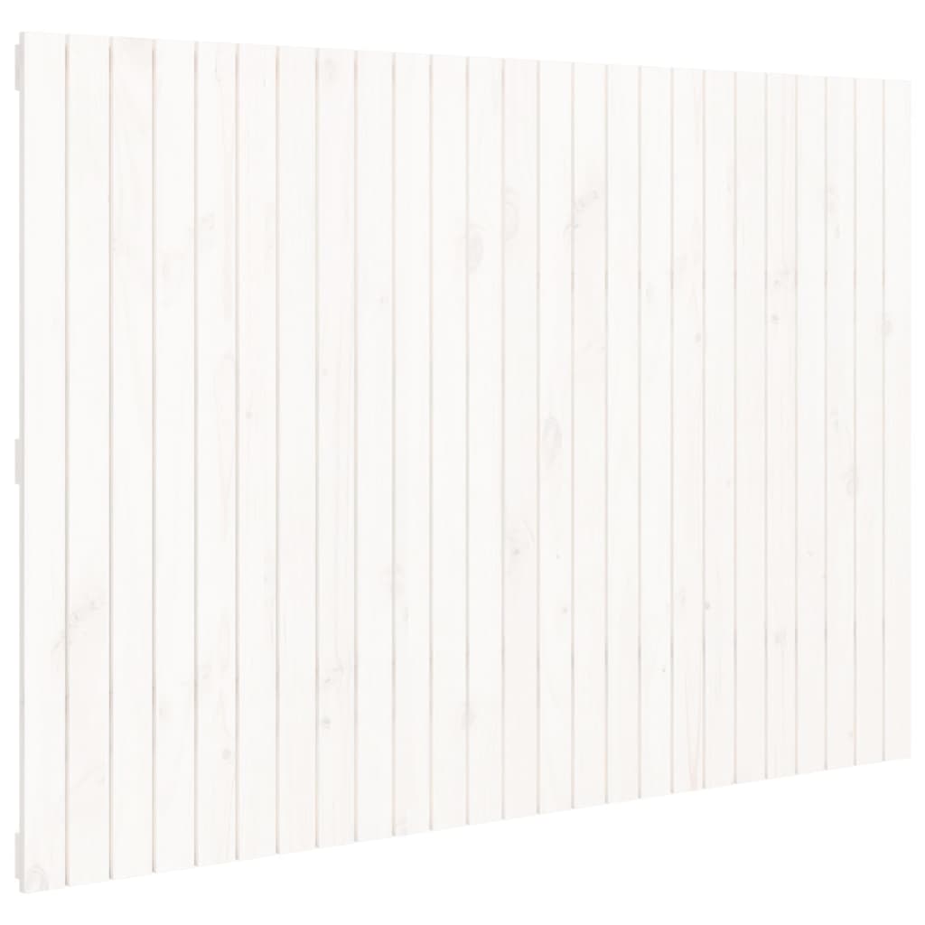 Solid Pine Wall Headboard - White, 159.5x3x110 cm