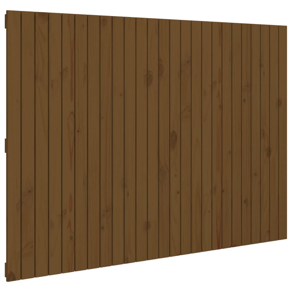 Solid Pine Wall Headboard - Honey Brown 159.5x3x110 cm
