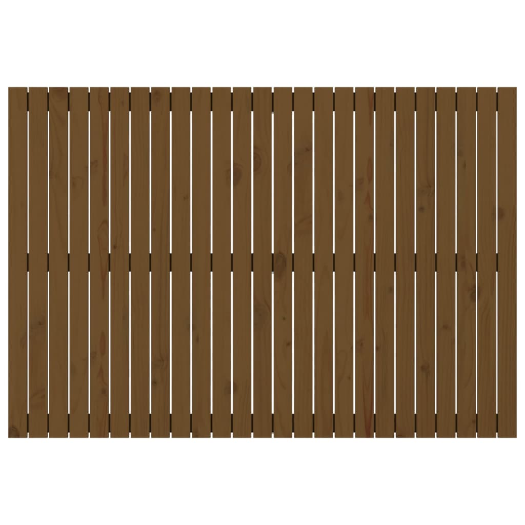 Solid Pine Wall Headboard - Honey Brown 159.5x3x110 cm
