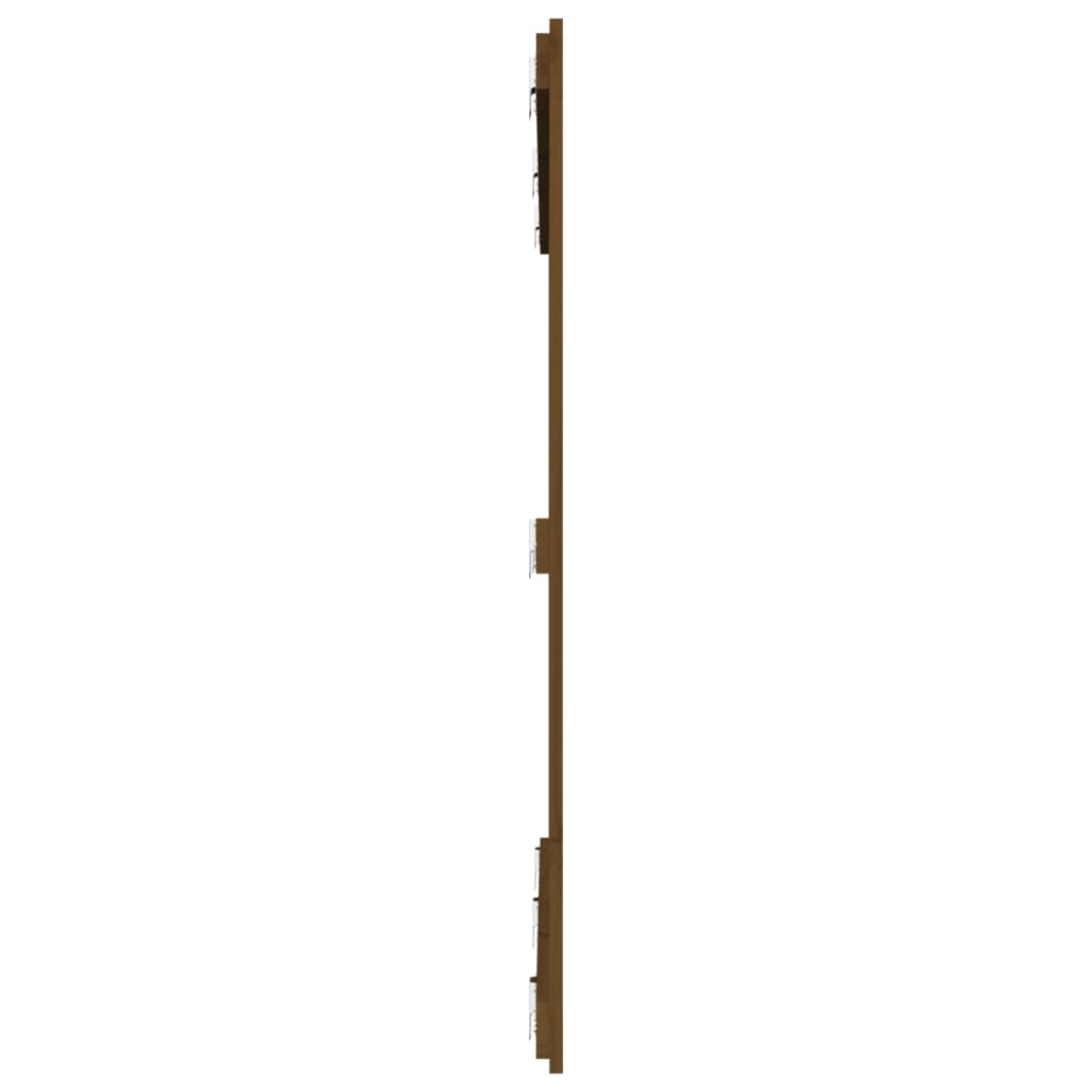 Solid Pine Wall Headboard - Honey Brown 159.5x3x110 cm
