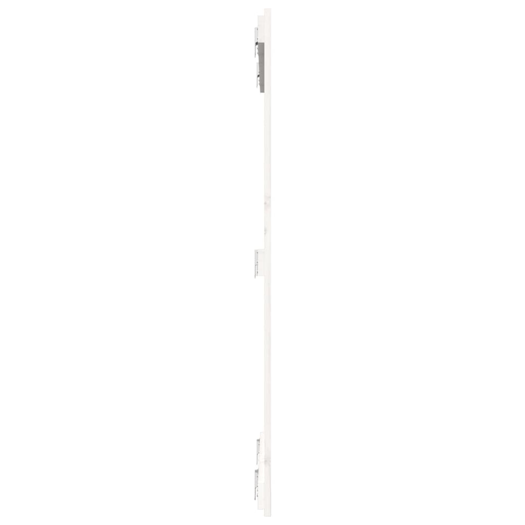 Solid Pine White Wall Headboard – 82.5x3x110 cm