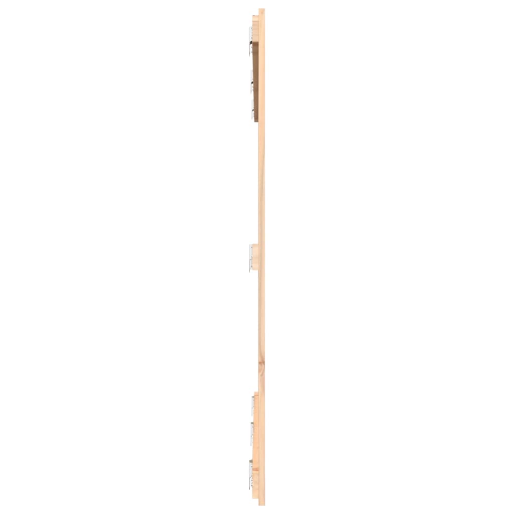 Solid Pine Wood Wall Headboard, 166x3x110 cm, Natural Finish