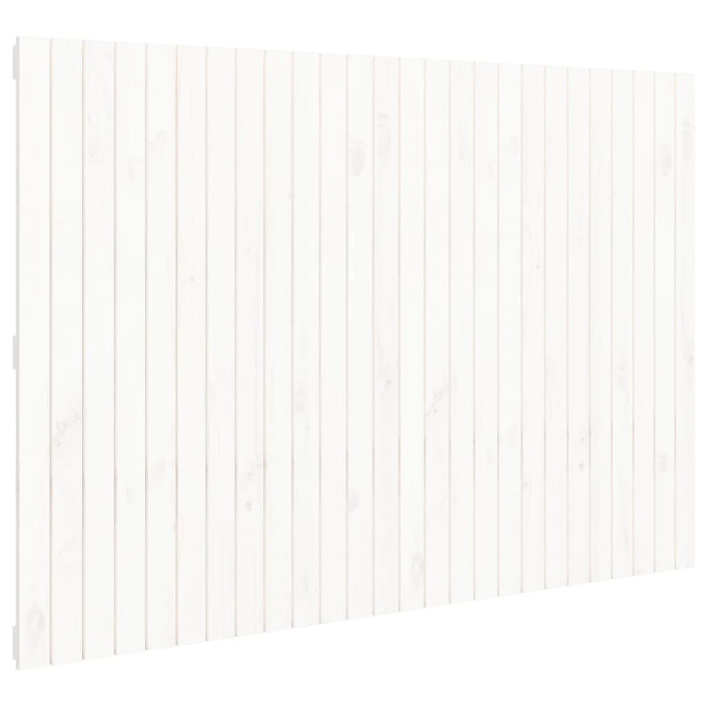 Solid Wood Pine Wall Headboard, White, 166x3x110 cm