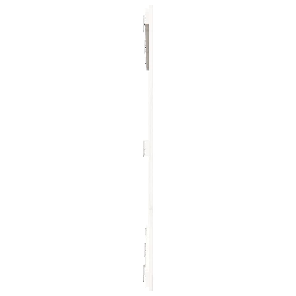 Solid Wood Pine Wall Headboard, White, 166x3x110 cm