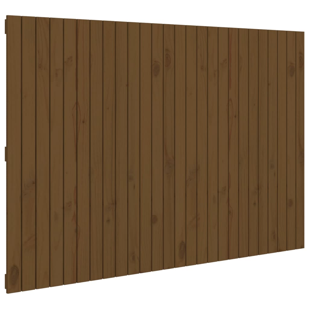 Solid Pine Wall Headboard Honey Brown 166x110cm