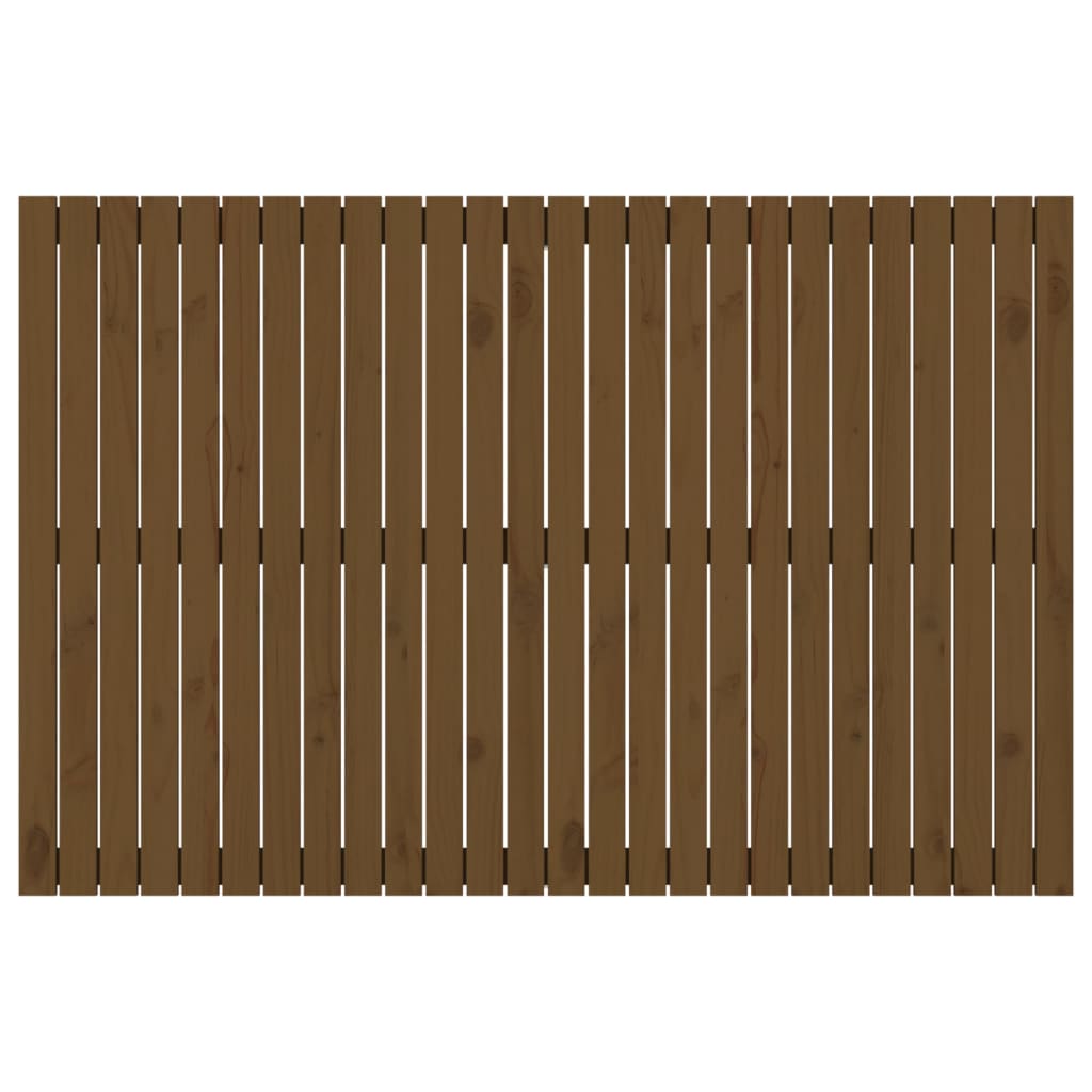 Solid Pine Wall Headboard Honey Brown 166x110cm